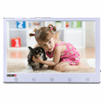 מסך דיגיטלי LCD 10 אינץ ברזולוציה גבוהה 1024×600 דגם PRIPS10PW עם חיבורי HDMI וVGA צבע לבן  קטגוריית אביזרים  נינגה פתרונות תקשורת  נינגה פתרונות תקשורת