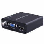 ממיר HDMI לVGA דגם PRHDMItoVGA  תמיכה ברזולוציות עד 1080P ו30 FPS  תואם את תקן HDMI 14b  ללא תמיכה בשמע HDMI  עצמאי מספק כוח  קטגוריה אביזרי HDMI  נינגה פתרונות תקשורת  נינגה פתרונות תקשורת